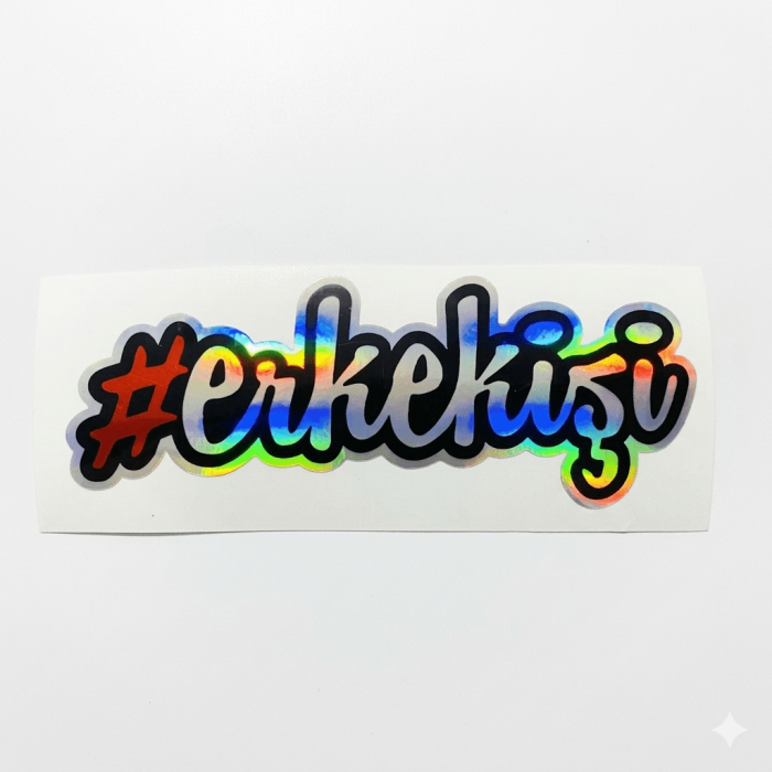 Erkekişi Hologram Motosiklet Sticker